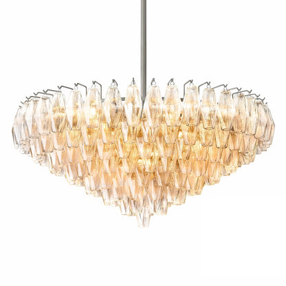 Ciara Glass Tiered Round Chandelier