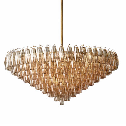 Ciara Glass Tiered Round Chandelier