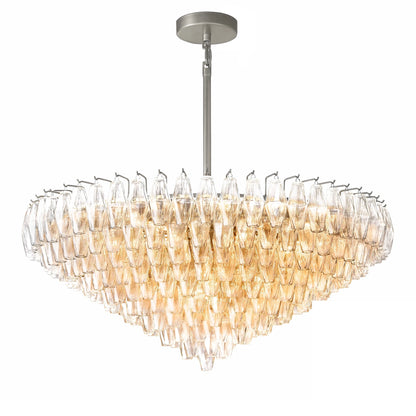 Ciara Glass Tiered Round Chandelier