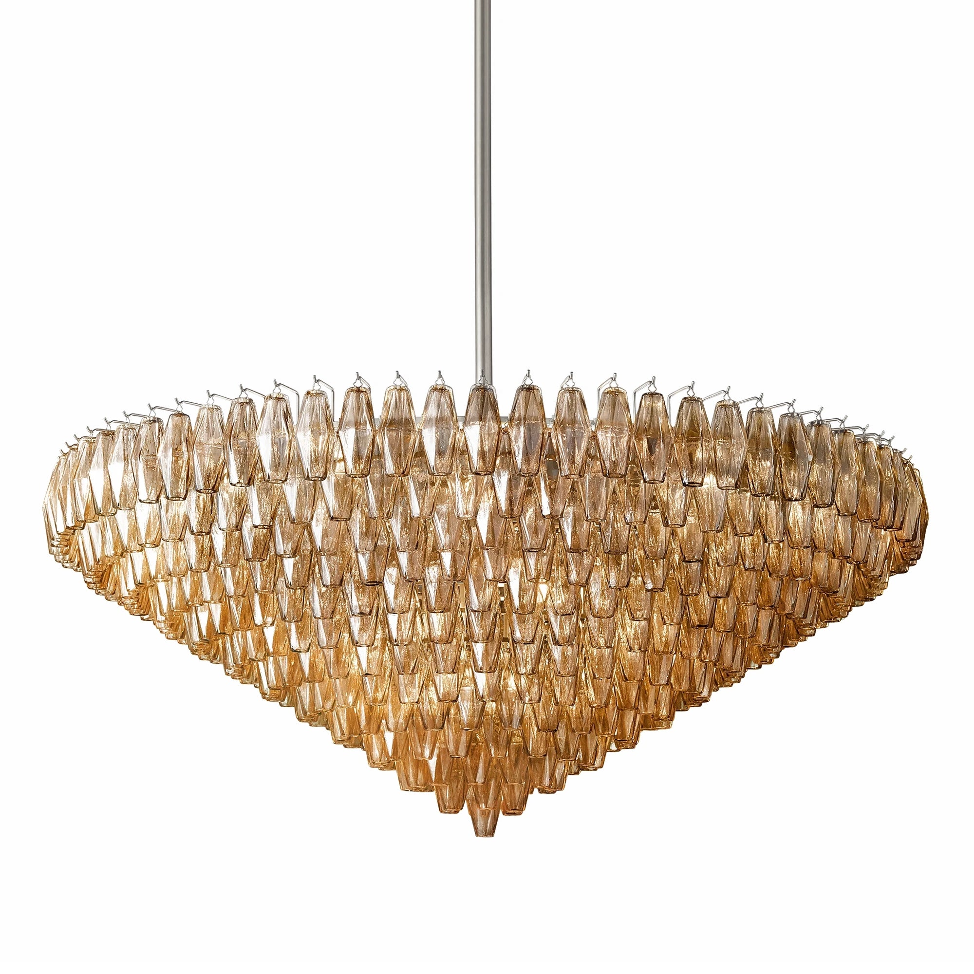 Ciara Glass Tiered Round Chandelier