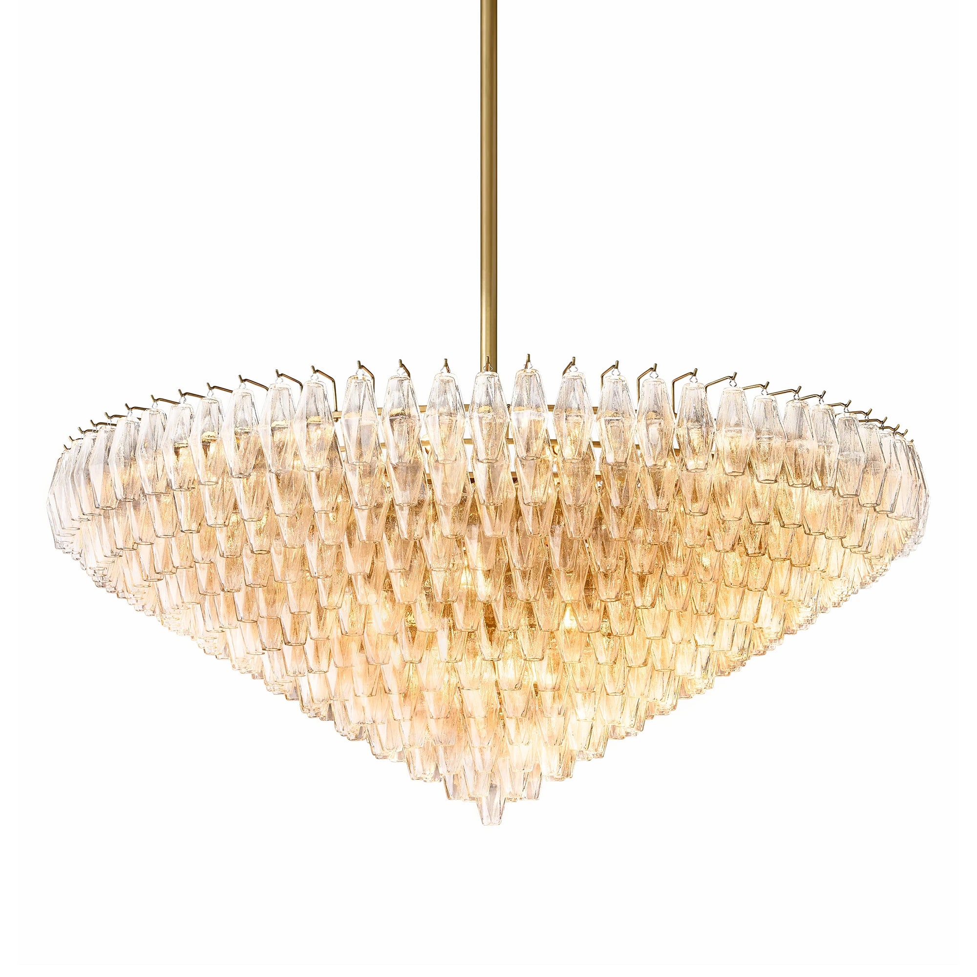 Ciara Glass Tiered Round Chandelier