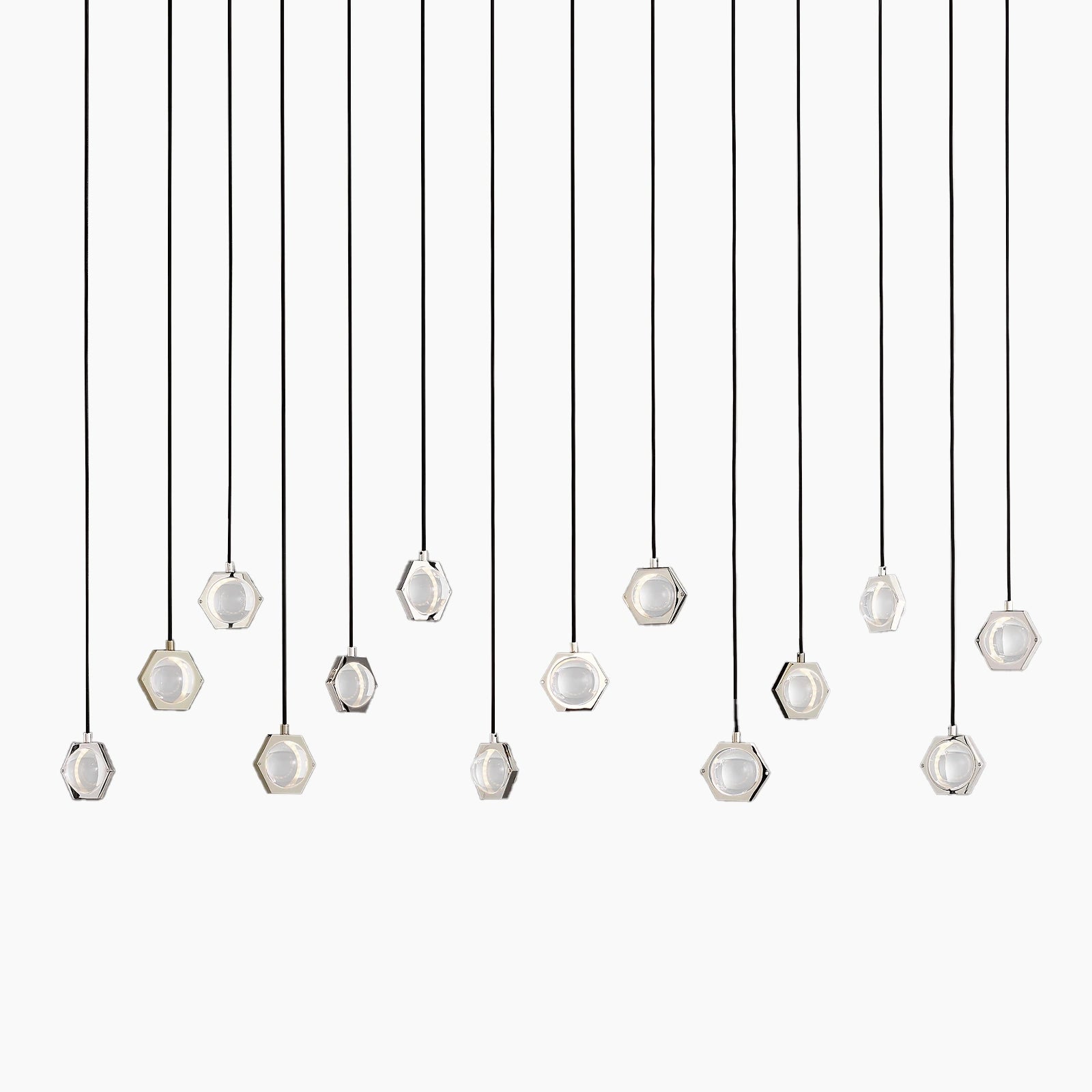 Éclatano Crystal Ball Linear Chandelier