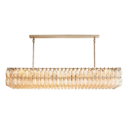 Ciara Glass Rectangular Chandelier