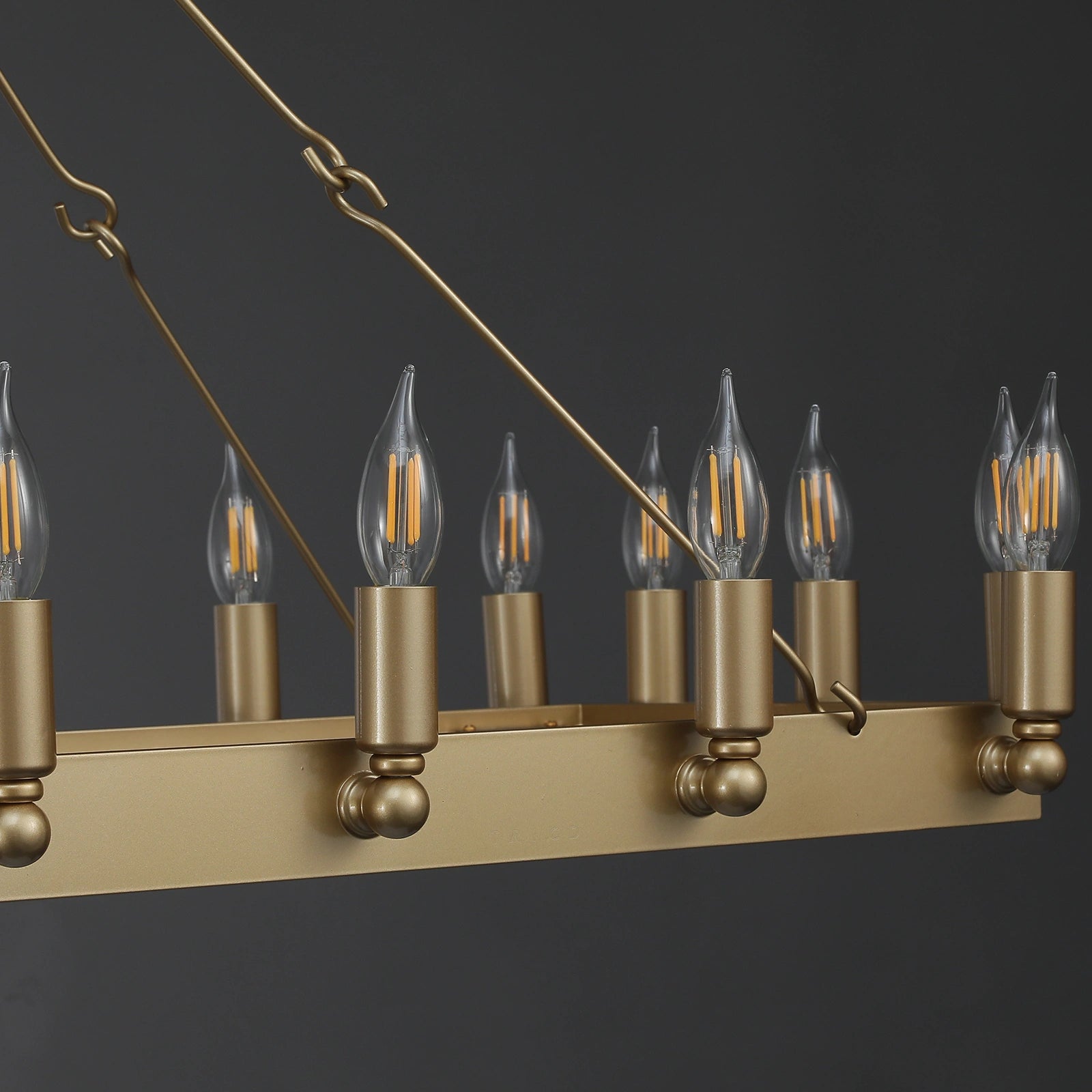 AuraFrame Rectangular Outdoor Chandelier