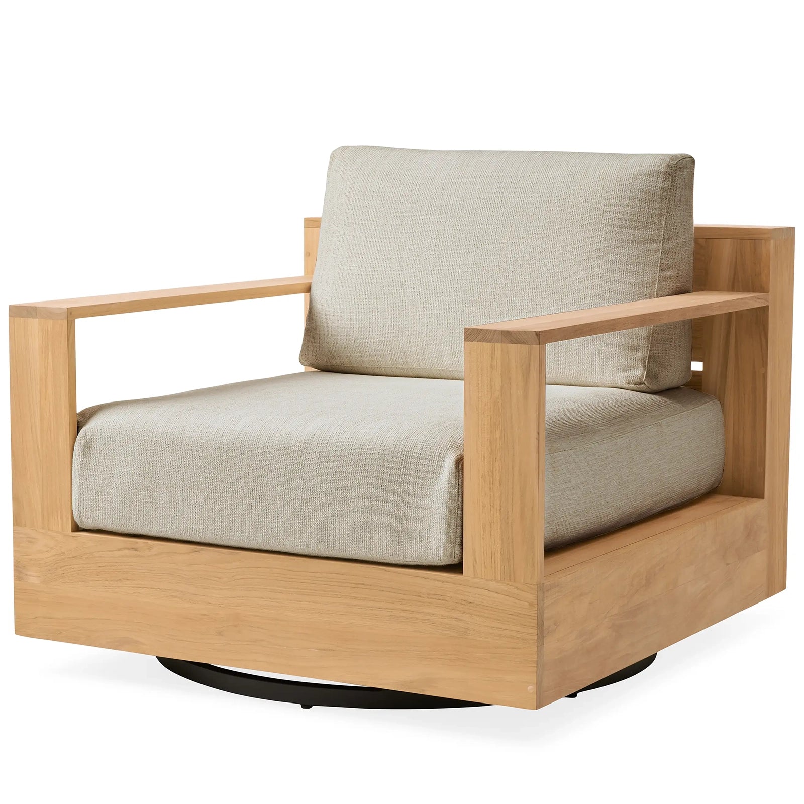 Bay Harbour Outdoor Teak Swivel Chair