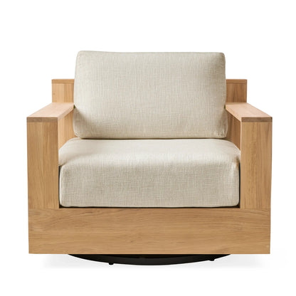 Bay Harbour Outdoor Teak Swivel Chair