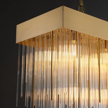 Cascadx Rectangular Chandelier 54"