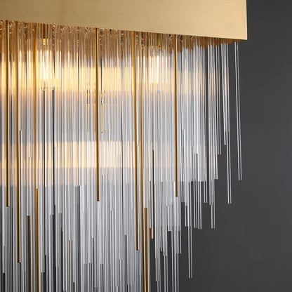 Cascadx Rectangular Chandelier 54"