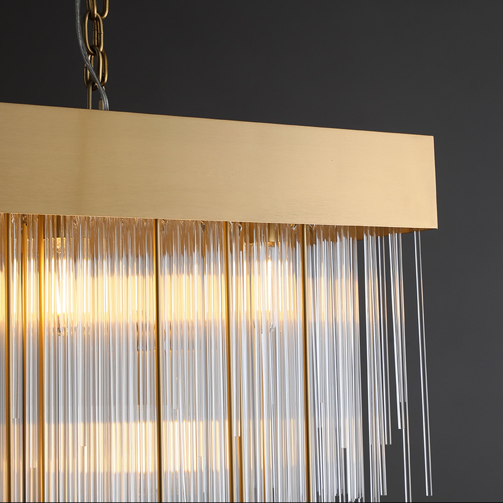 Cascadx Rectangular Chandelier 54"