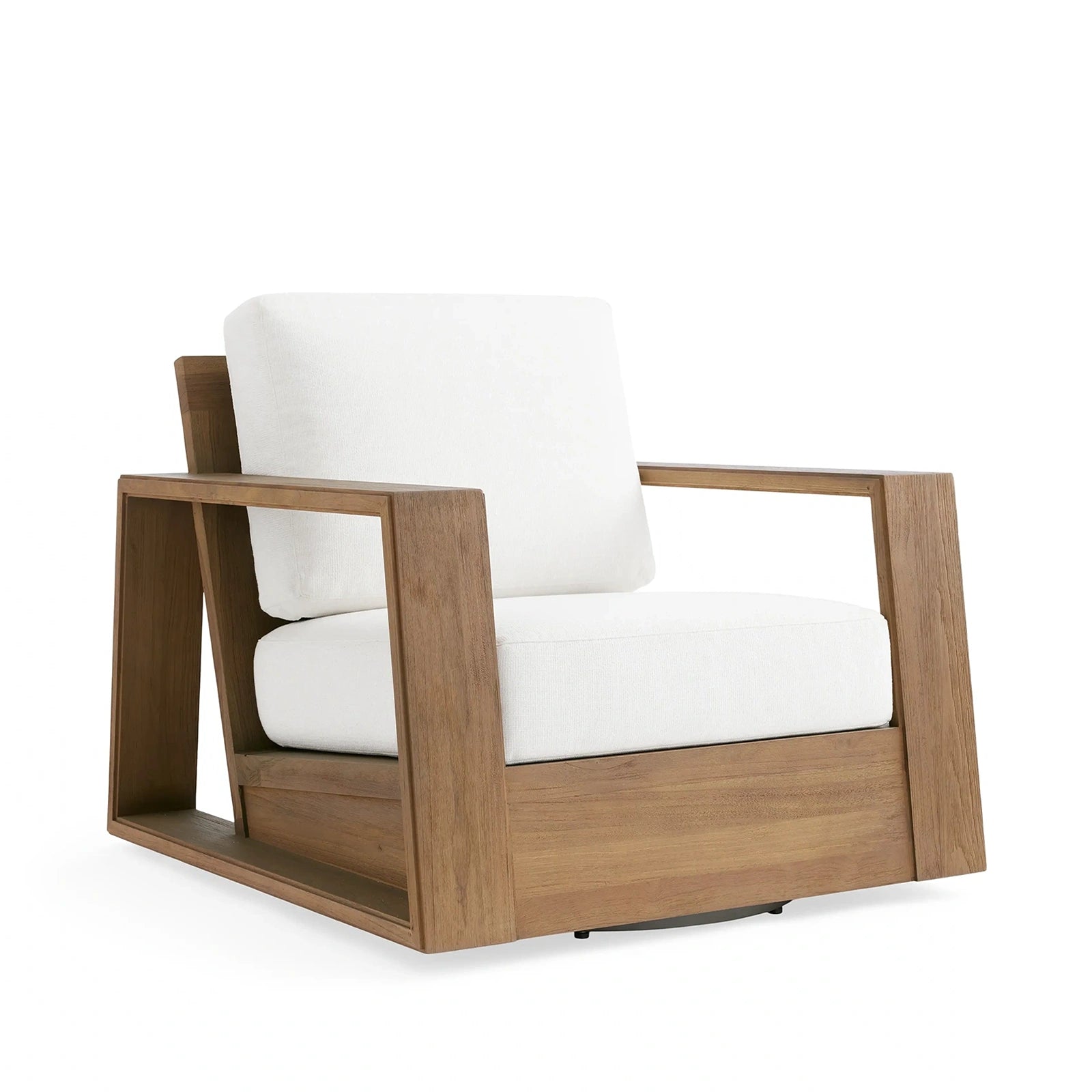 Canion Outdoor Teak Swivel Chair