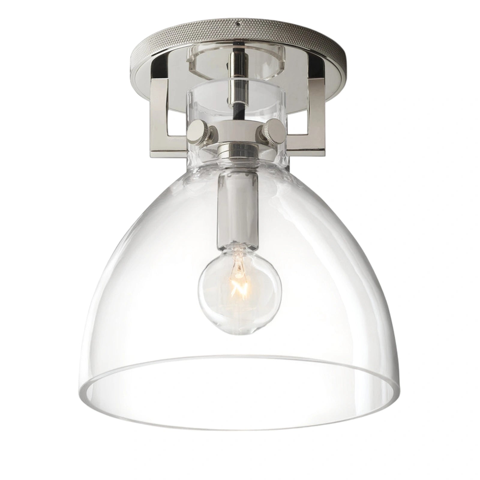 Zephyral Glass Cloche Flushmount