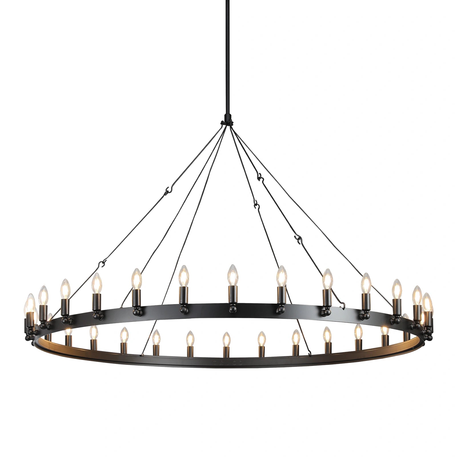 Camilio Vintage Candelabra Round Chandelier