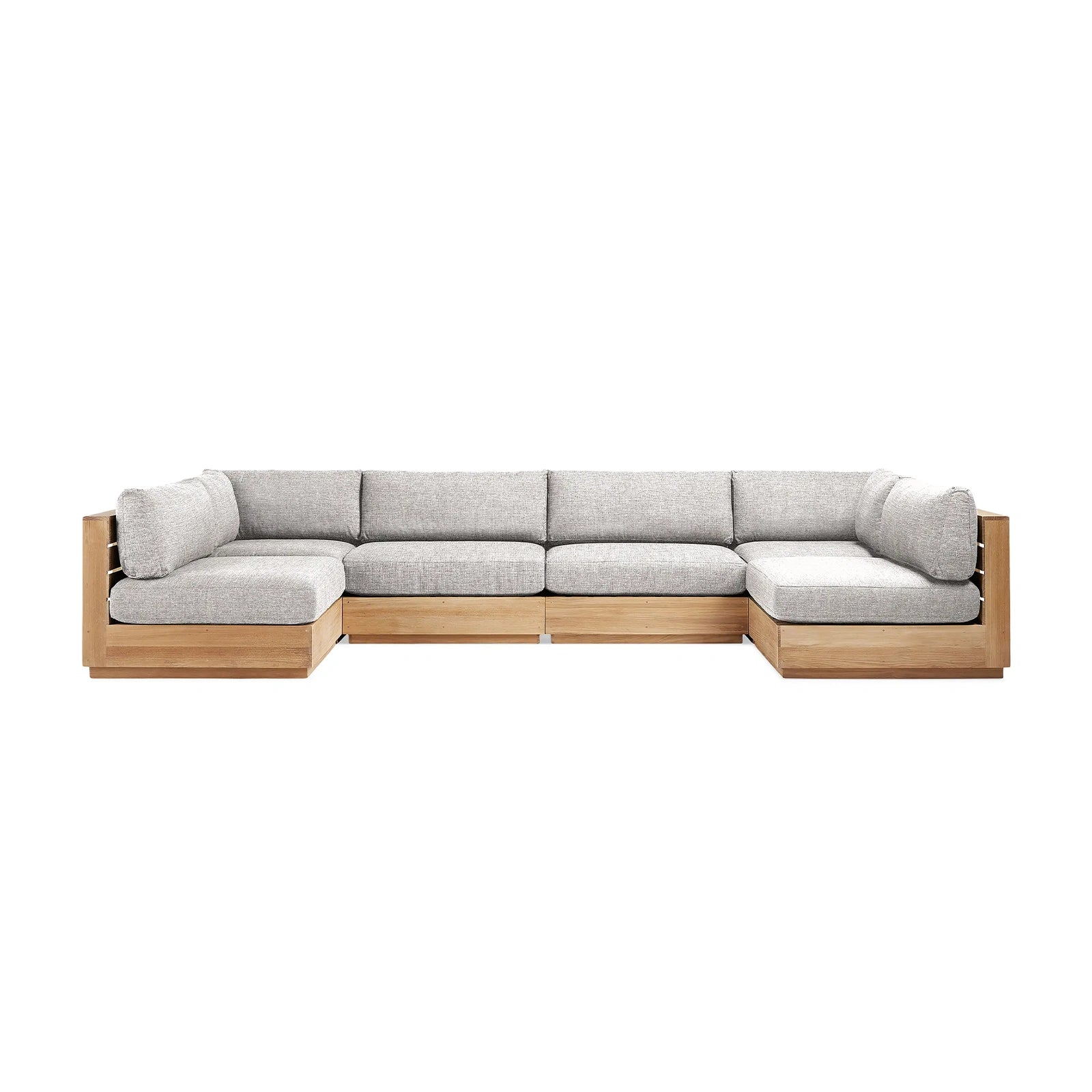 Bay Harbour Outdoor Teak Six-Piece Sectional