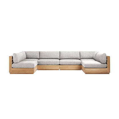 Bay Harbour Outdoor Teak Six-Piece Sectional