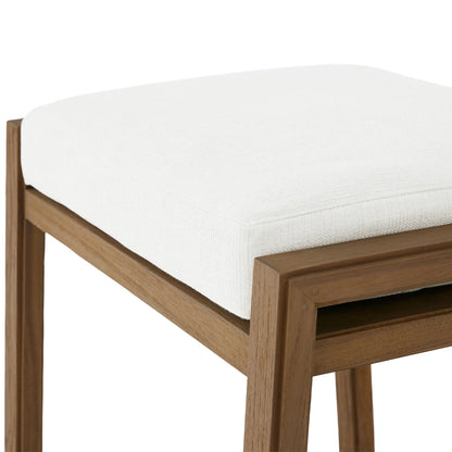Canion Outdoor Teak Backless Barstool