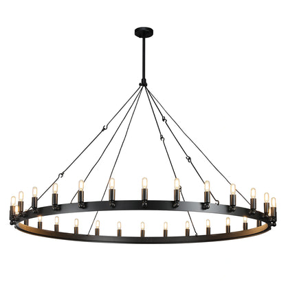 Camilio Vintage Candelabra Round Chandelier