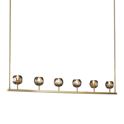 Boule Du Cristal Glass Linear Chandelier