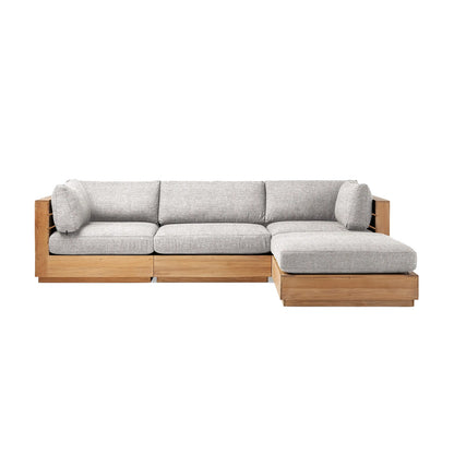 Bay Harbour Outdoor Teak Four-Piece Sectional