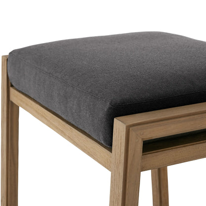 Canion Outdoor Teak Backless Counter Stool