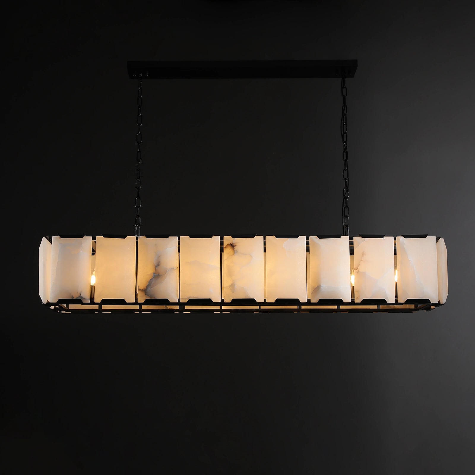 Carlow Calcite Rectangular Chandelier