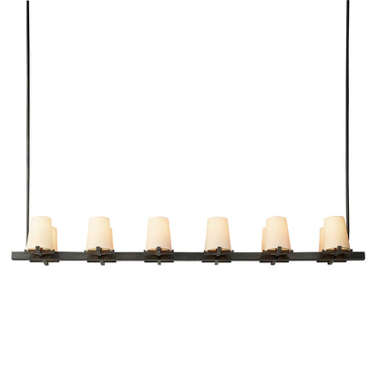 Mauillac Fabric Shade Linear Chandelier
