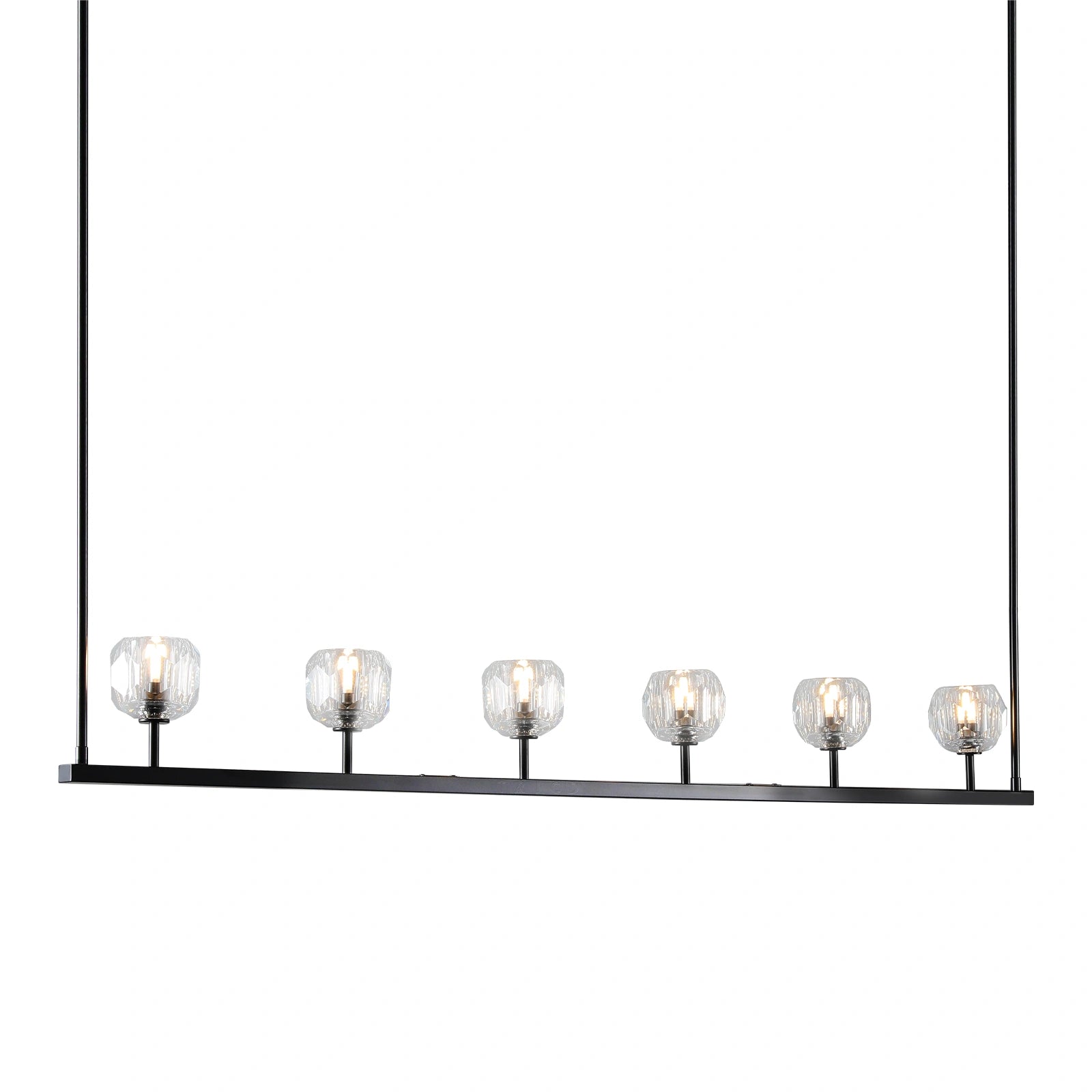 Boule Du Cristal Glass Linear Chandelier