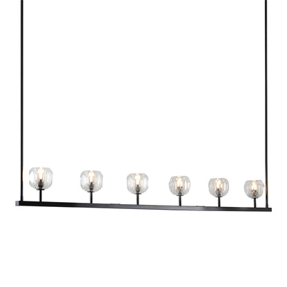 Boule Du Cristal Glass Linear Chandelier