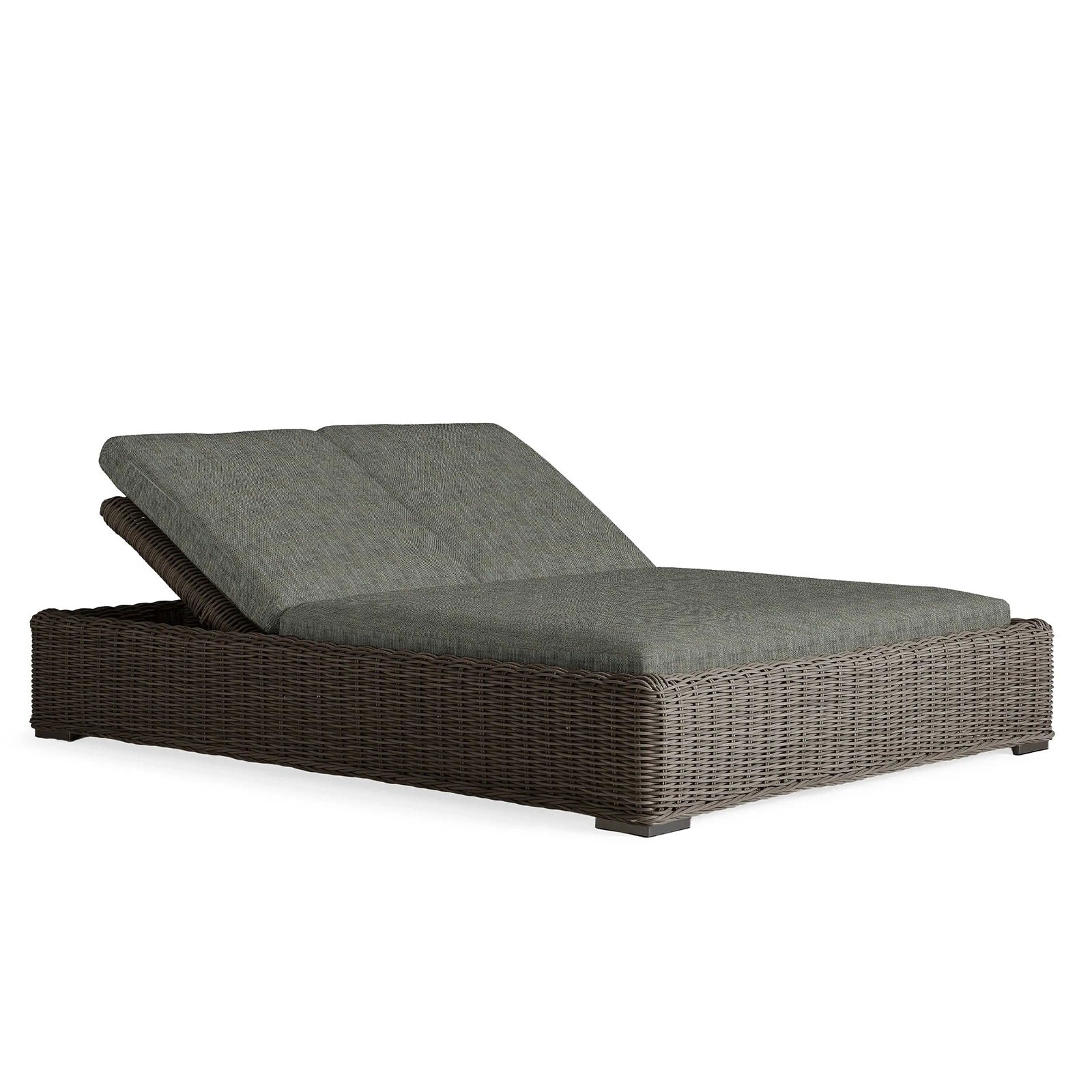 Montaul Outdoor Double Chaise in Starboard Mink