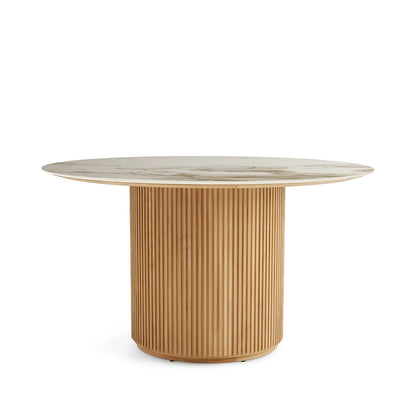 Teaumont Outdoor Teak Round Dining Table