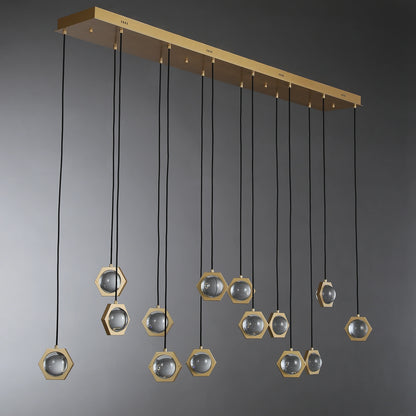 Éclatano Crystal Ball Linear Chandelier
