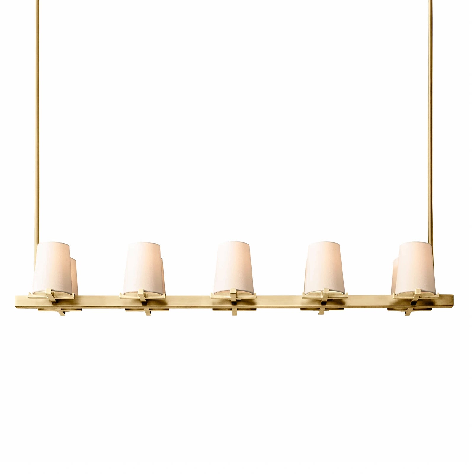 Mauillac Fabric Shade Linear Chandelier