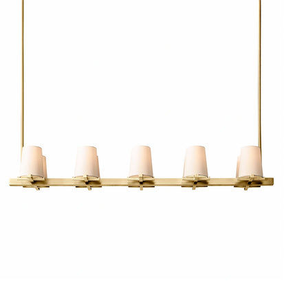 Mauillac Fabric Shade Linear Chandelier