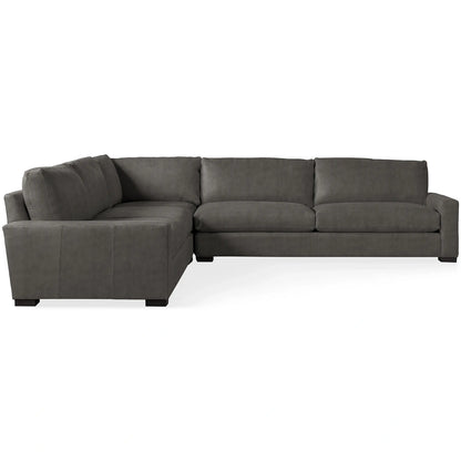 Reamington Leather Three-Piece Corner Sectional