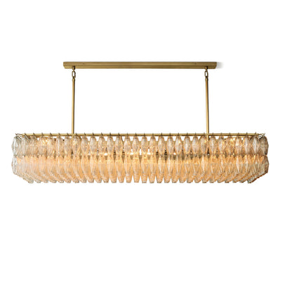 Ciara Glass Rectangular Chandelier