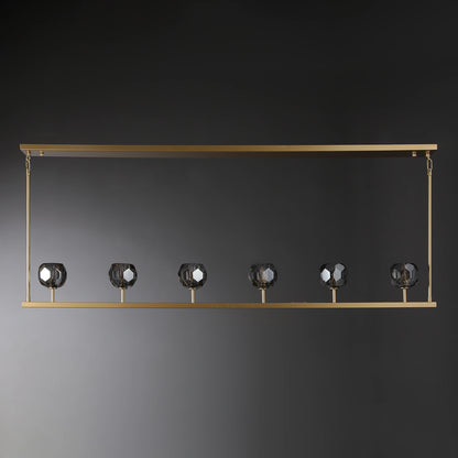 Boule Du Cristal Glass Linear Chandelier