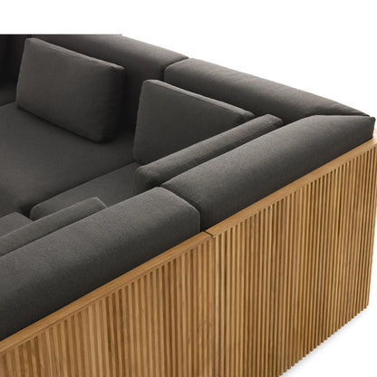 Teaumont Outdoor Six-Piece Sectional with Chaise