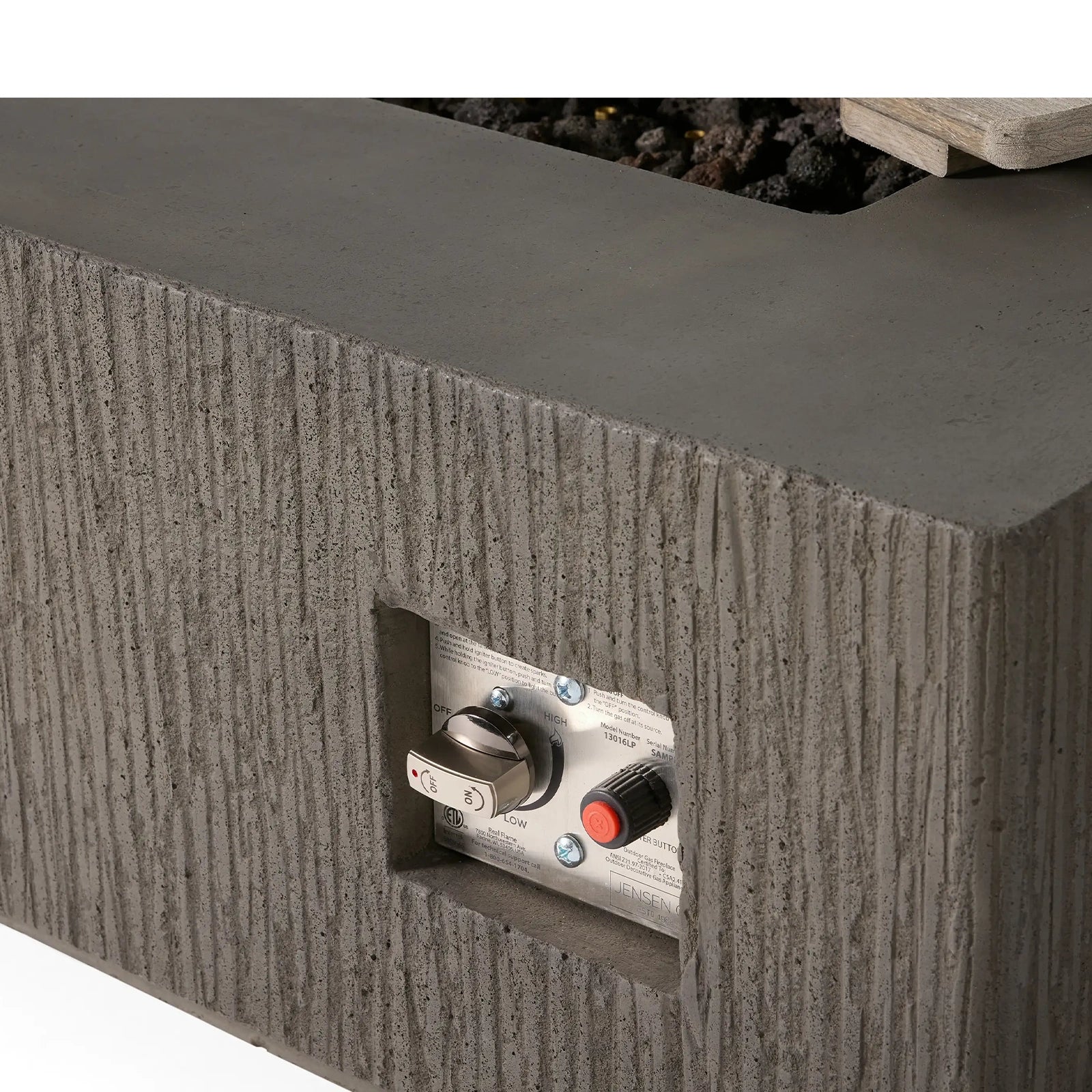 Winmar Rectangular Natural Gas Fire Pit
