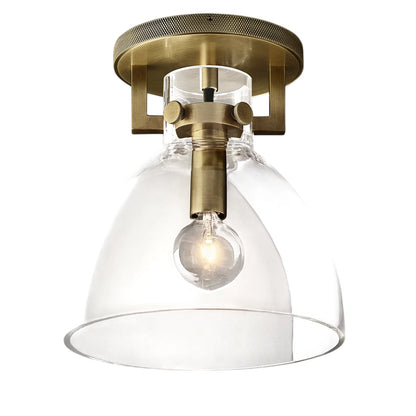 Zephyral Glass Cloche Flushmount