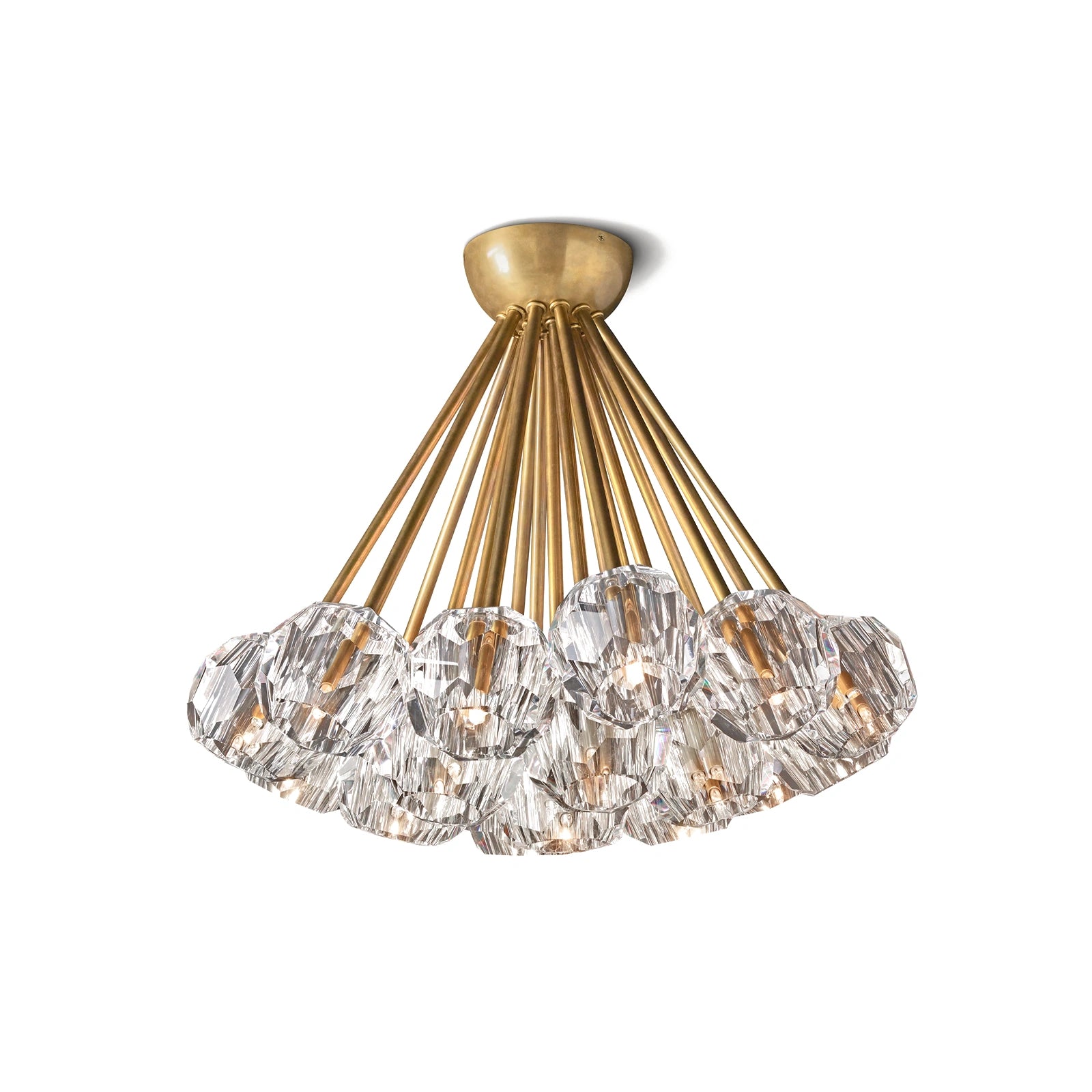 Boule Du Cristal Glass Petite Flushmount