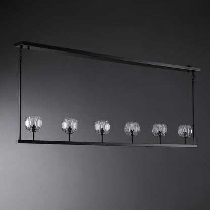 Boule Du Cristal Glass Linear Chandelier