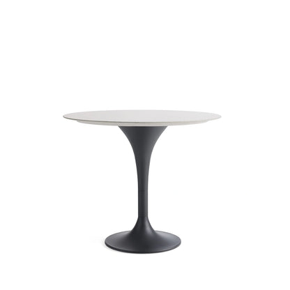 Outdoor Round Dining Table with Tulip Base