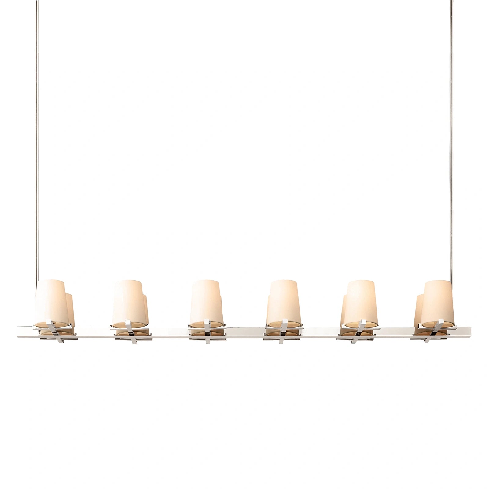Mauillac Fabric Shade Linear Chandelier