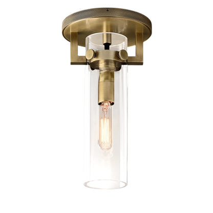 Zephyral Glass Cylinder Flushmount