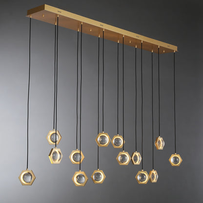 Éclatano Crystal Ball Linear Chandelier