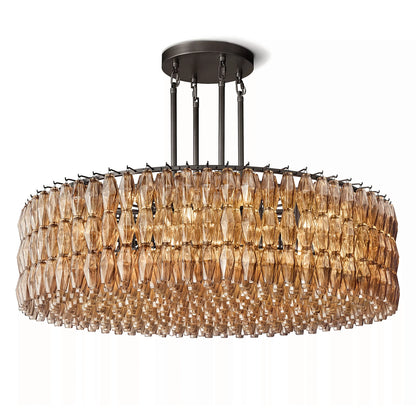 Ciara Glass Round Chandelier