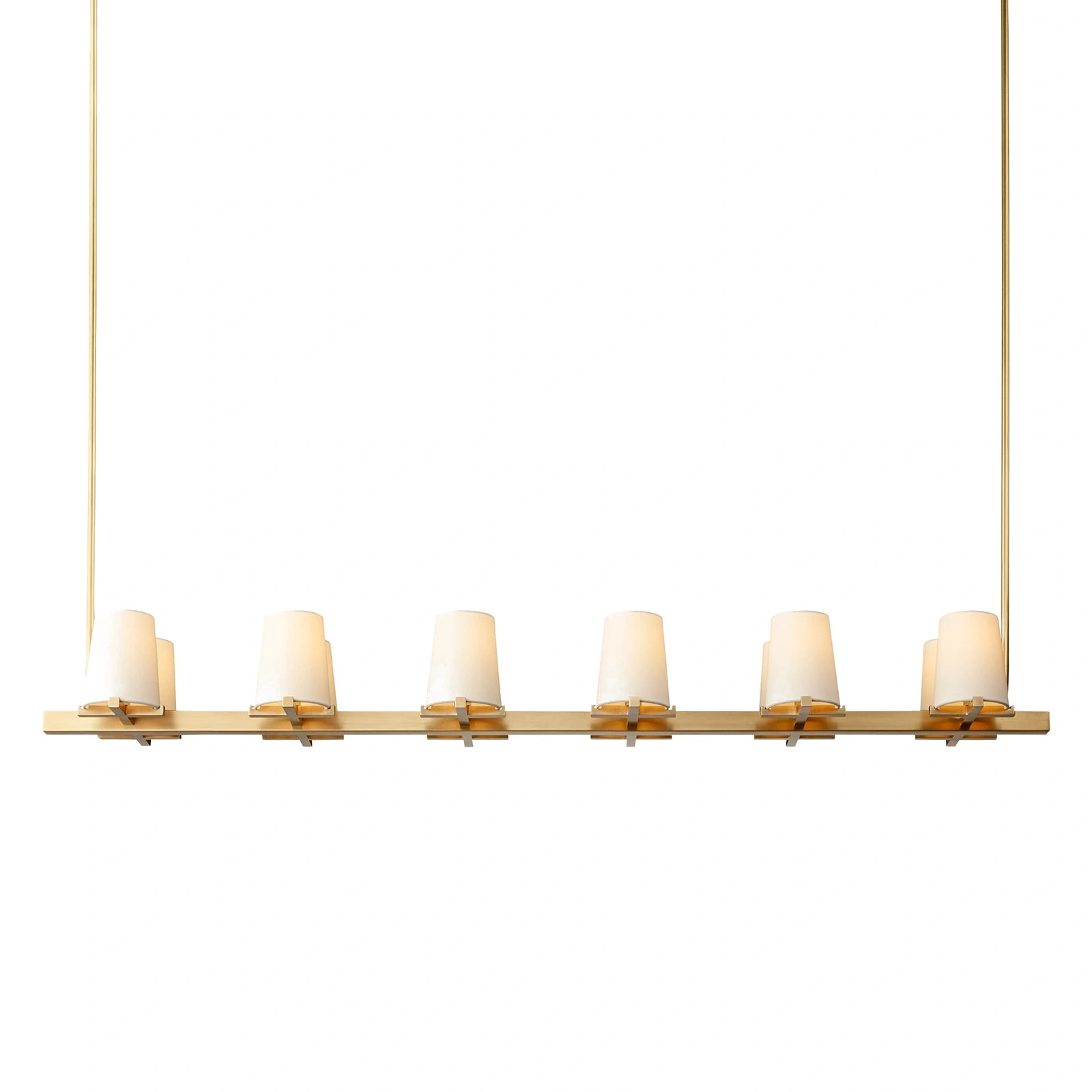 Mauillac Fabric Shade Linear Chandelier
