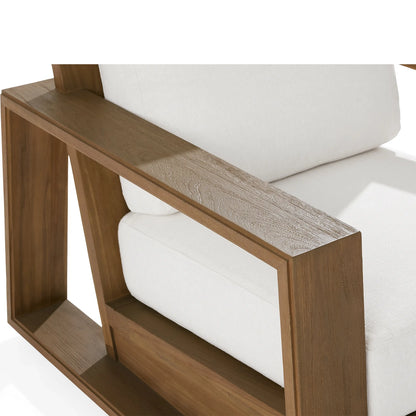 Canion Outdoor Teak Swivel Chair