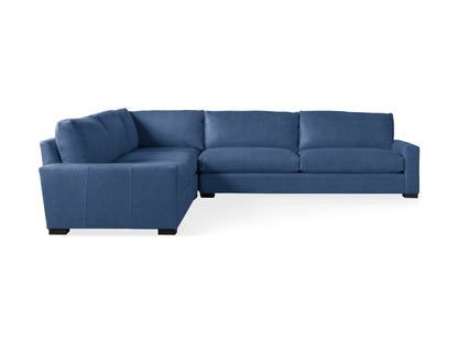 Reamington Leather Three-Piece Corner Sectional
