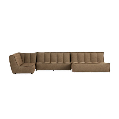 Perto Outdoor Four-Piece Large Chaise Sectional