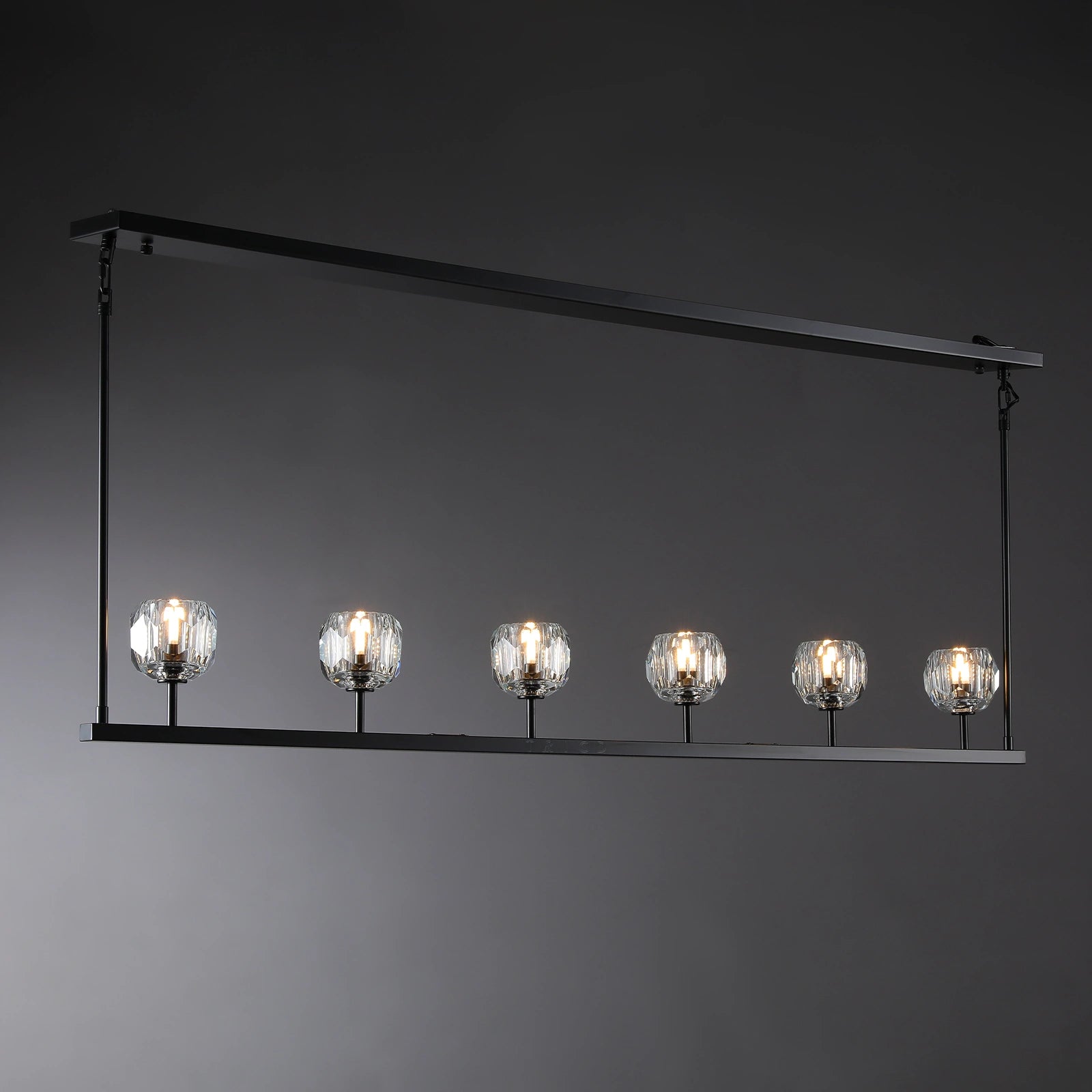 Boule Du Cristal Glass Linear Chandelier